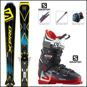 살로몬 X-PRO SW + 살로몬 X-MAX 100 중상급 스키 풀세트
