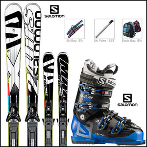 살로몬 24 HOURS MAX + 살로몬 IMPACT SPORT 중상급 스키 풀세트