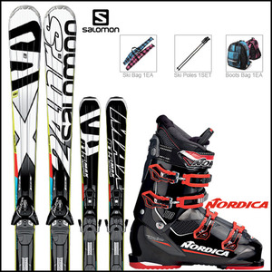 살로몬 24 HOURS MAX + 노르디카 CRUISE 110 중상급 스키 풀세트